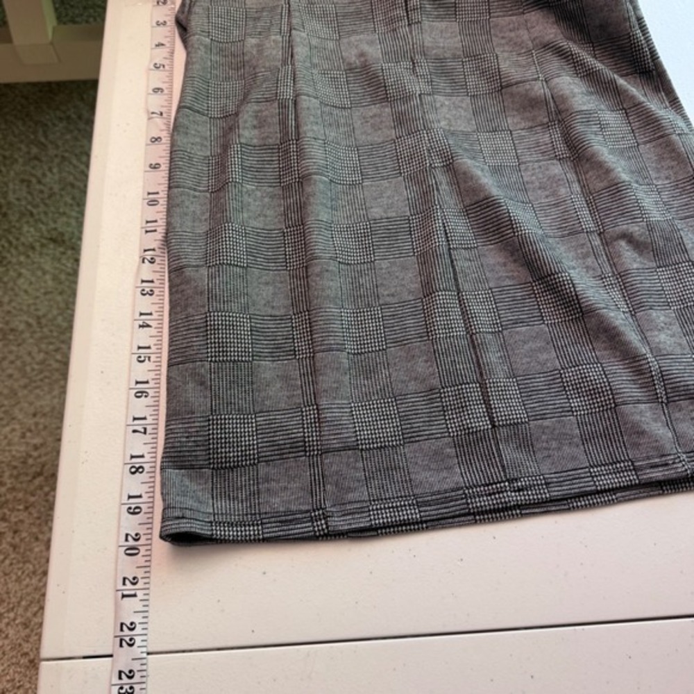 Forever 21 Plaid Square Neck‎ Mini Dress Spaghetti Strap Bodycon Academia - Picture 13 of 14